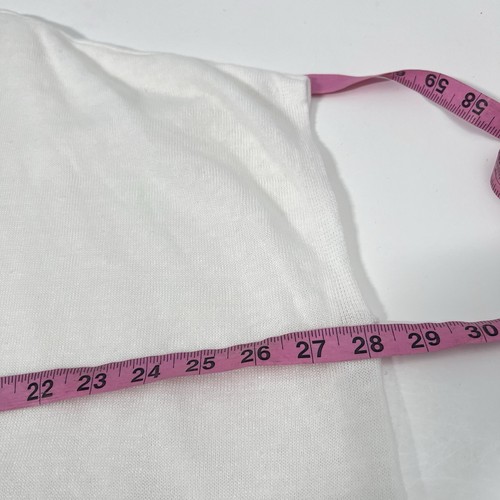 Top tunica Eileen Fisher donna lino biologico cotone slub scollo a V bianco taglia 2XL - Foto 15 di 16