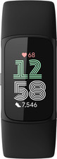 Fitbit GA05195-WW Charge 6 Fitness Tracker, Black Case w/ Black Band