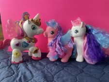 VTech Starshine Unicorn, My Little Pony White Unicorn  Pink Unicorn - Set Of 3