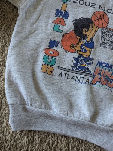 Vintage 2002 NCAA Basketball Final Four Sweatshirt Crewneck Kids Size 4 EUC - Picture 9 of 17