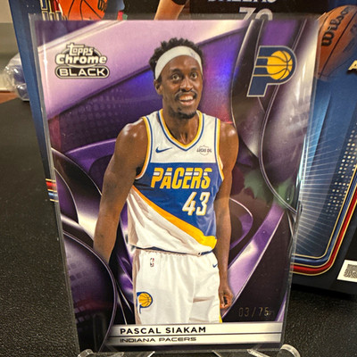 Topps Chrome Black 2024-25 Pascal Siakam Pacers #70 Serial #03/75