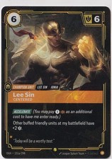 Lee Sin - Centered (Alternate Art) 151A/298 Showcase Origins Riftbound Foil NM — live eBay listing