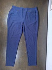 Michael Kors pants leggings, stretchy work, comfy pants size large Blue Gold