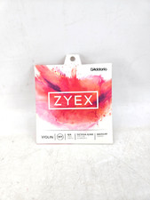 D'Addario Zyex Series Violin String Set 4/4 Size Medium, Aluminum D