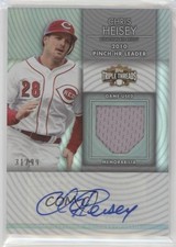 2012 Topps Triple Threads Unity Relics 31/99 Chris Heisey #TTUAR-19 Auto fm0