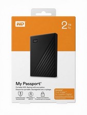 WD 2TB My Passport Portable External Hard Drive (Black) - WDBYVG0020BBK-WESN