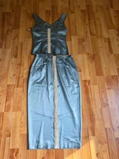 dolce gabanna silver set vintage size 42 fit like small