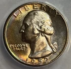1952 D - Washington Silver Quarter - ANACS MS64 Nice Tone Exact Coin Imaged