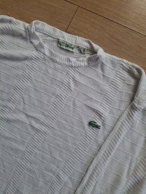 Lacoste Knit |  Größe L/XL | Weiß | Klassischer Strickpullover