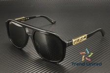 GUCCI GG1188S 001 Pilot Navi Acetate Black Grey Polarized 58 m Unisex Sunglasses