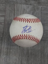 ROLDY BRITO AUTOGRAPHED BASEBALL ON USED ARIZONA LEAGUE BALL. ROCKIES.