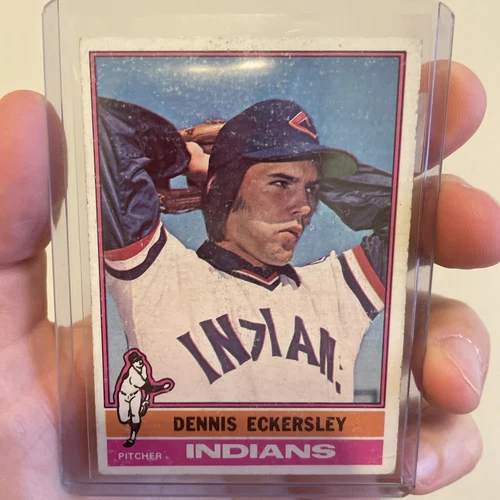 1976 Topps Baseball #98 Dennis Eckersley RC Rookie Card Cleveland Indians