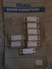  8 x WHITE MAGNETIC CATCH  45mm Cupboard Cabinet Door Latch