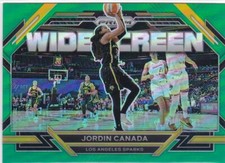 2023 Panini Prizm WNBA widescreen Green Prizm #11 JORDIN CANADA