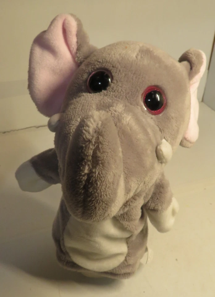 ELEFANTE Marioneta de Mano Peluche Ojos Grandes Brillantes Selva Kelly Juguetes Peluche 11" Foto 2 de 4