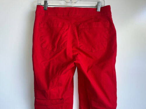 SPANX 20365R Pantalone dritto slim alla caviglia on-the-go rosso taglia large - Foto 4 di 11