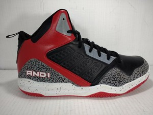 and1 shoes black and red