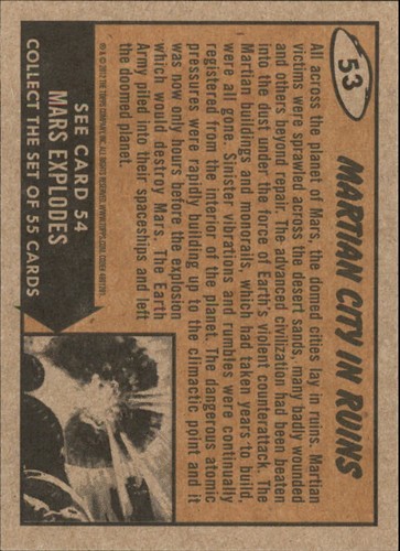 2012 Topps MARS ATTACK Heritage Base Cards - YOU PICK - Picture 73 of 75