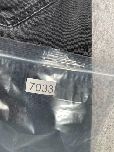 Pantalones de mezclilla Carhartt para hombre 33x30 negros ajustados rectos trabajo tareas elásticos - Imagen 12 de 12