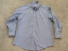Brooks Brothers Dress Shirt Mens 16.5 2/3 Blue Check Regent Original Polo