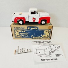 Ertl 1956 Ford Pickup Washington Apples Die Cast Metal Bank Red and White 1:25