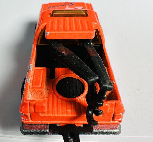 Majorette Depanneuse Orange Die Cast Tow Truck No. 228 Wrecker 24 HR Service - Picture 4 of 7