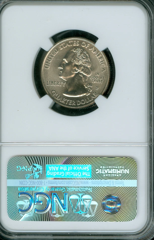 2009 D AMERICAN SAMOA QUARTER NGC MS68 BUSINESS STRIKE MAC FINEST &  SPOTLESS * - Image 2 of 2