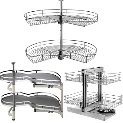 36'' Left/Right Blind Corner Kitchen Cabinet Organizer Pull Out Organizer