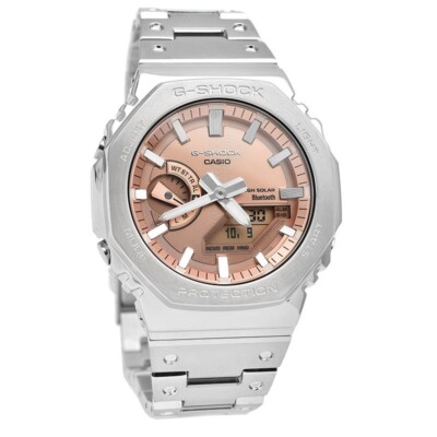 時計 CASIO GM-B2100AD-5AJF G-SHOCK CASIO G-SHOCK GM-B2100AD-5AJF Silver Full Metal Analog Digital Men