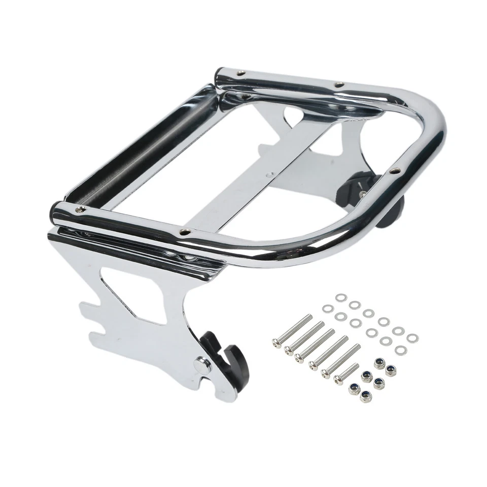 Kit de acoplamiento portaequipajes de montaje dos ascendentes apto para Harley Touring Electra Glide 97-08 Foto 2 de 4