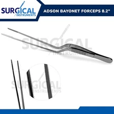 ADSON Bayonet Forceps Medical Surgical Instruments 8.2" Stainless German Grade