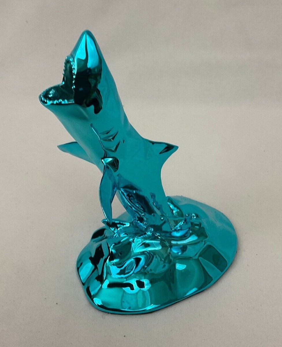 Figurine Orlinski Shark Spirit – Aqua Blue Edition, Résine, Design, Neuve