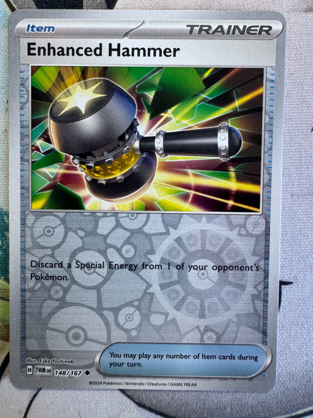 Enhanced Hammer Reverse Holo Pokemon TCG BKS186