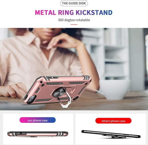 For iPod Touch 5th 6th & 7th Gen -Hard Hybrid Magnetic Ring Kickstand Armor Case - Picture 34 of 42