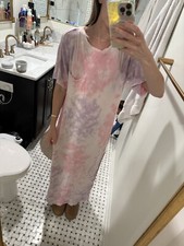 Free People Nightgown Tie Dye Pink Xs