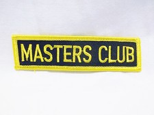 Masters Club Patch Black Gold 1"x 4" Octagonal Set of 4-New
