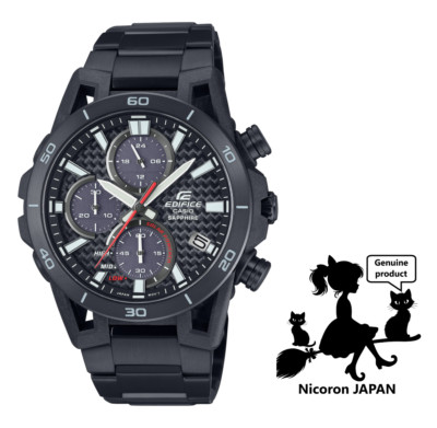 CASIO EDIFICE Mens Watch EFS-S640YDC-1AJF Black Carbon Solar JAPAN
