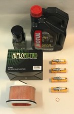 Service Kit Fit Z750 07-14 Z1000 03-06 Motul 5000 Oil Spark Plugs Air Oil Filter