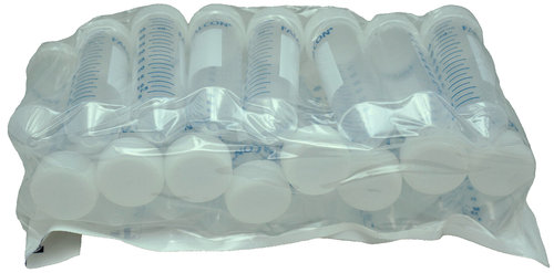 Case Corning Falcon 50 ml tubi centrifuga conica graduati PP tappo bianco 352070 - Foto 4 di 8