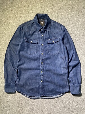 G Star raw 3301 Slim Shirt L/S Men's Size M