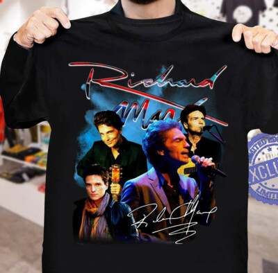 Trend Richard Marx Tour Black Short Sleeve Cotton Size S-4XL Shirt TT147
