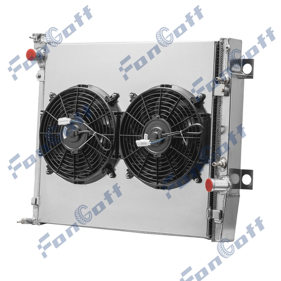3 Row Radiator Shroud Fan For 2003-2009 2006 Toyota 4Runner Lexus GX470 V8 4.7L Foto 2 de 4