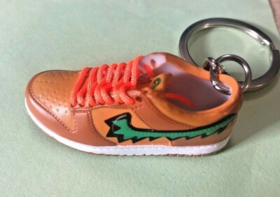 New Mini 3D~ SB DUNK Grateful Dead Orange~ sneaker shoe keychain Hand-painted
