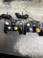 Cipon Game Shock Joypad Controller 2 Packs for Nintendo Wii & GameCube - Black