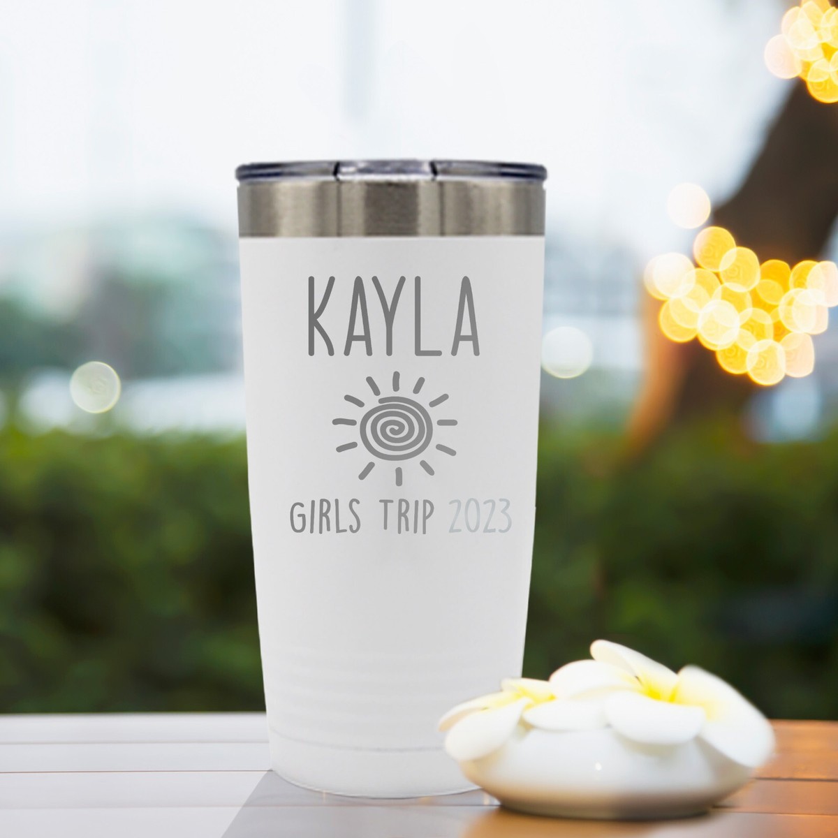 Custom Personalized Girls Trip 20oz Insulated Tumbler