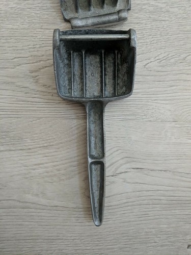Vintage Ice Cracker Crusher Cast Aluminum 2 Piece Hammered Metal Handheld 7" Bar - 第 8/9 張圖片