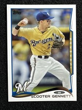 SCOOTER GENNETT #130 2014 Topps Baseball QTY Milwaukee Brewers