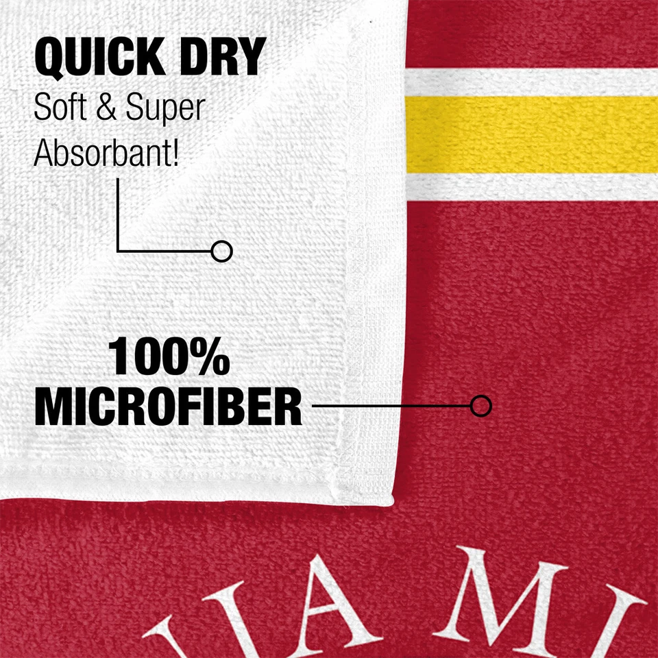 Toalla de playa/toalla de baño del Instituto Militar de Virginia, rayas de 30"x60" Foto 4 de 4