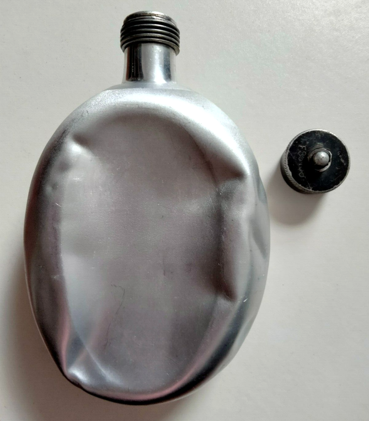 Post WW2 Reproduction German Army Aluminium Water Canteen With Cup eBay