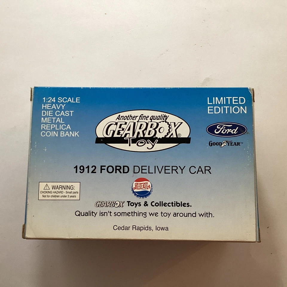 Ford Modelo T 1912 Pepsi Cola Entrega Die-cast Coche Banco Caja de cambios coleccionable Foto 2 de 4
